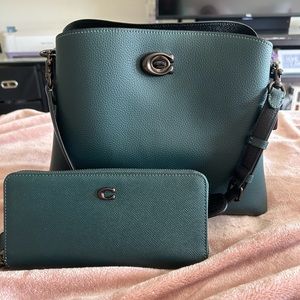 COACH Shoulder and Crossbody Bag with matching Wristlet